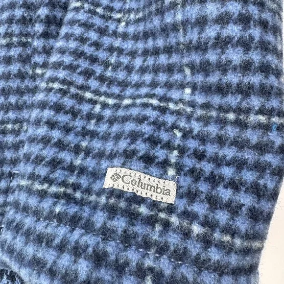 Columbia Women’s Blue/Black/White Plaid Button Lined Jacket with Pockets Size L - Picture 4 of 7